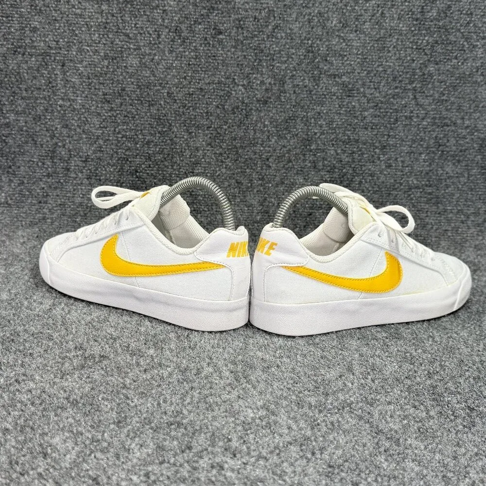 Nike Court Royale AC Canvas Shoes Women's 6 White Topaz Gold‎ Athletic Sneakes